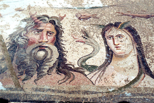 Римская мозаика из Газиантипа. Океан и Тетис