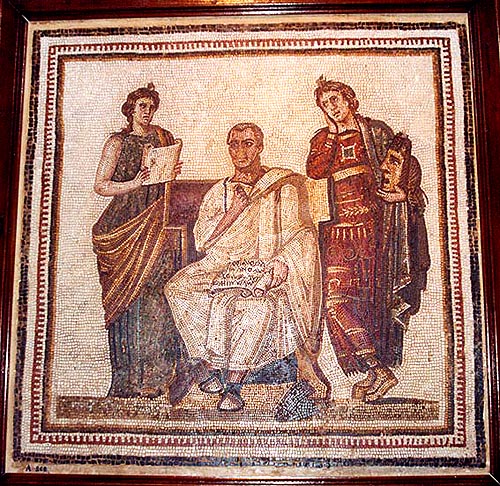 Римская мозаика из музея Бардо. Вергилий