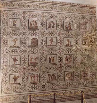 Римская мозаика из музея Суса. Времена года