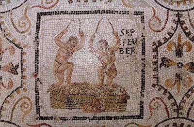 Римская мозаика из музея Суса. Сентябрь
