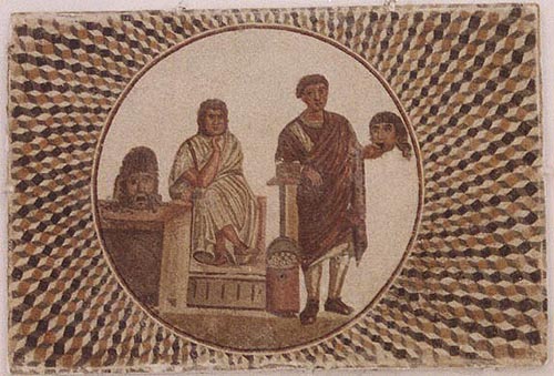 Римская мозаика из музея Суса. Театр